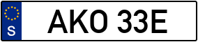 Trailer License Plate